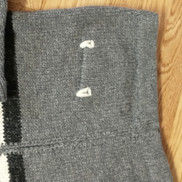 Hand Knit Sweater Jacket Wool Blend  Small/Medium - Picture 5 of 7